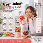Portable Juicer Bottle – USB Rechargeable Mini Blender | 350ml