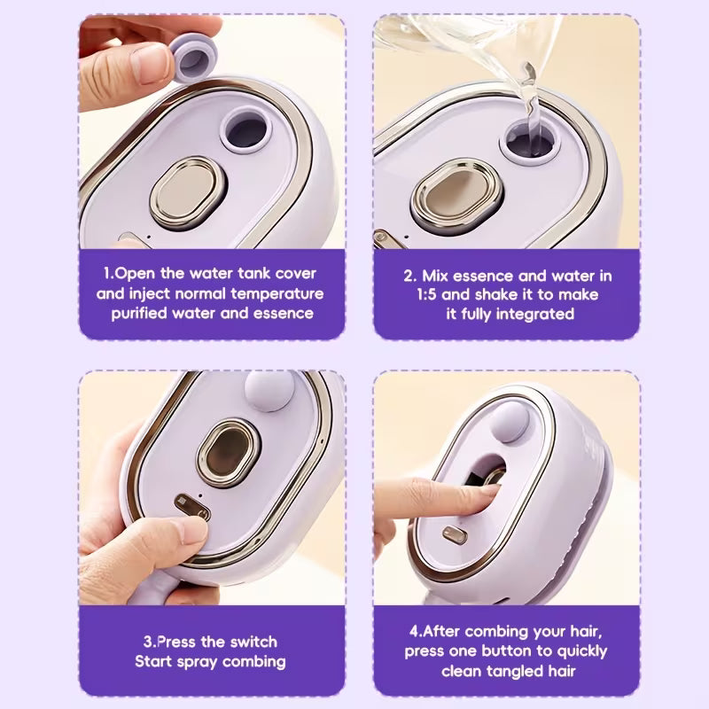 Portable Electric Scalp Massager Comb