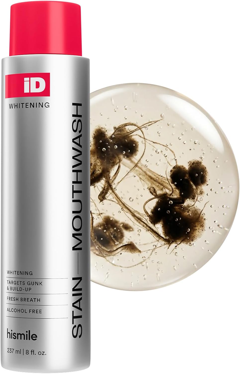 iD Stain Whitening Mouthwash , Gunk Removing Whitening Rinse