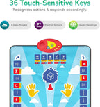 Kids Electronic Muslim Prayer Mat , Interactive Islamic Learning Rug with Quran Surahs, Adhan, Duas & Salah Guidance