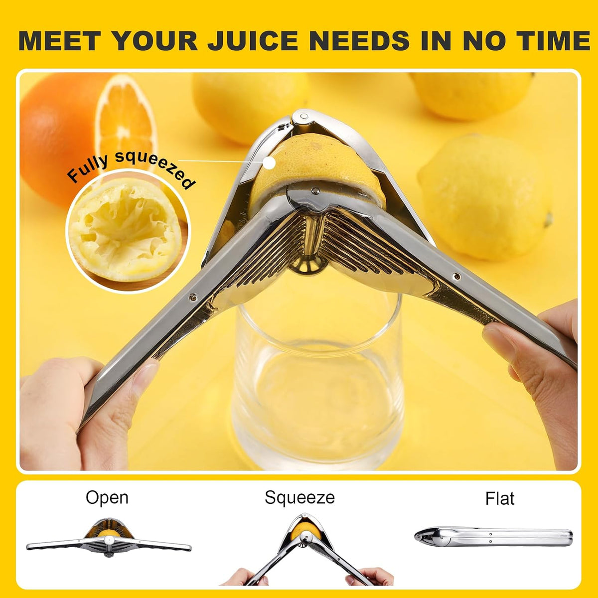 Solara Lemon Squeezer (Stainless Steel)