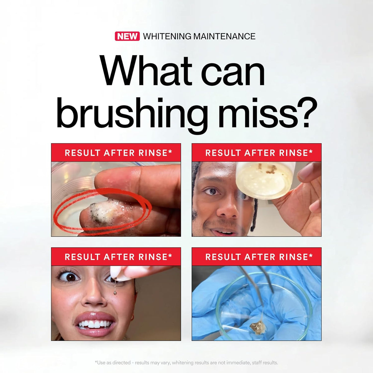 iD Stain Whitening Mouthwash , Gunk Removing Whitening Rinse