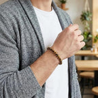 Natural Tiger’s Eye 8mm Gemstone Bracelet – Elegant Stretch Beaded Wristband for Men & Women
