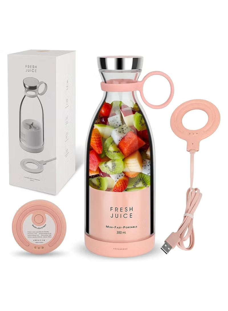 Portable Juicer Bottle – USB Rechargeable Mini Blender | 350ml