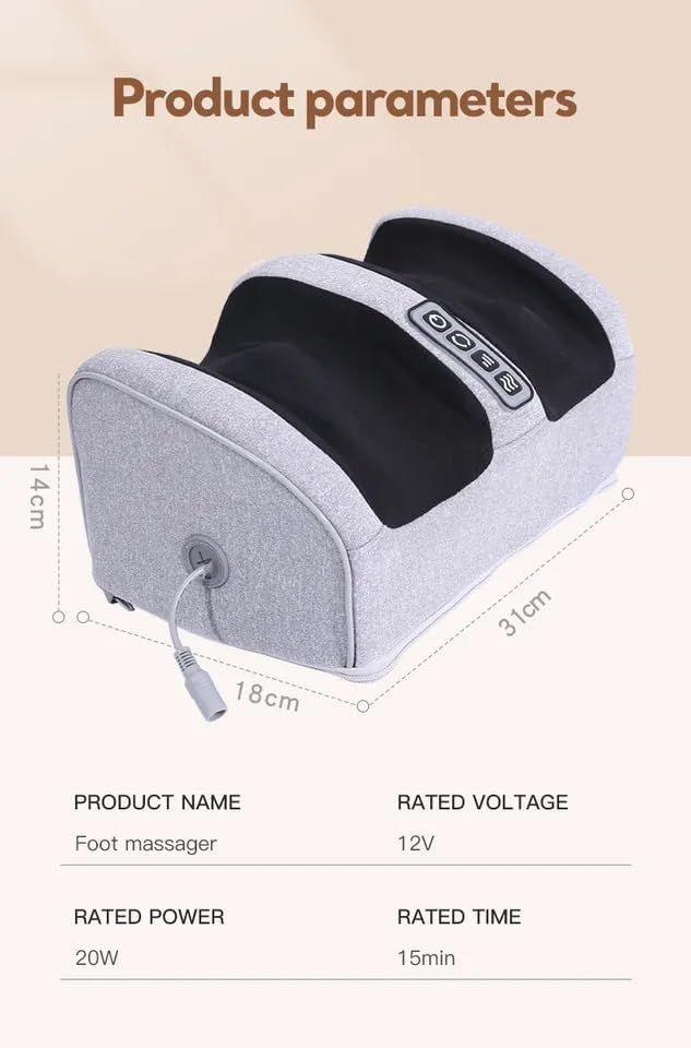 Electric Foot Massager – Deep Kneading with Heat & 3-Speed Control