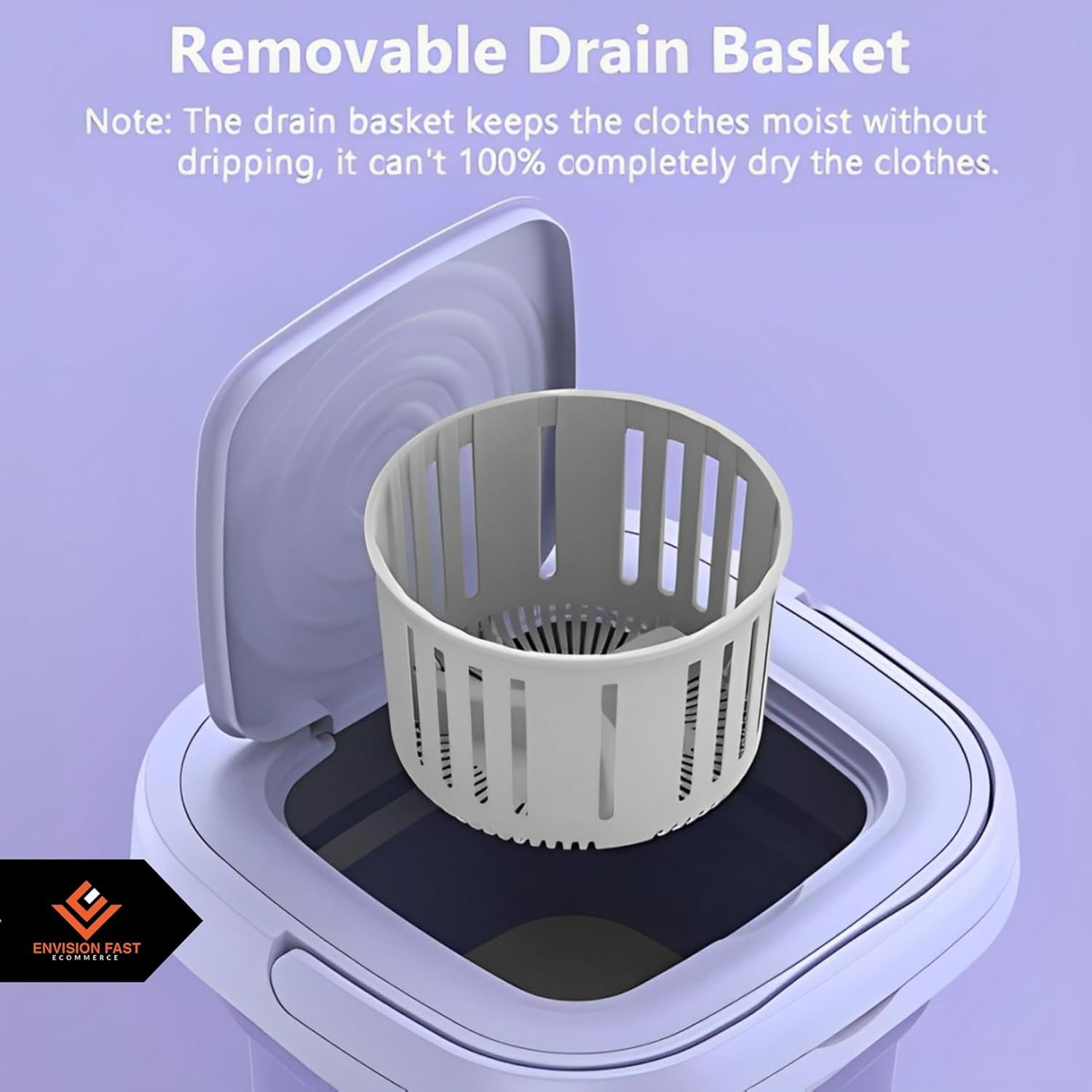 Mini Washing Machine – Foldable Portable Washer with Spin Dryer