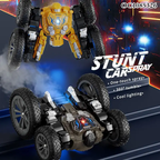 RC Transforming Robot Stunt Car with Steam Spray & LED Light Show