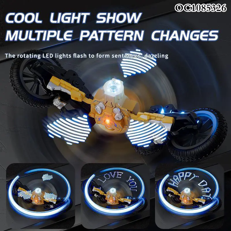 RC Transforming Robot Stunt Car with Steam Spray & LED Light Show