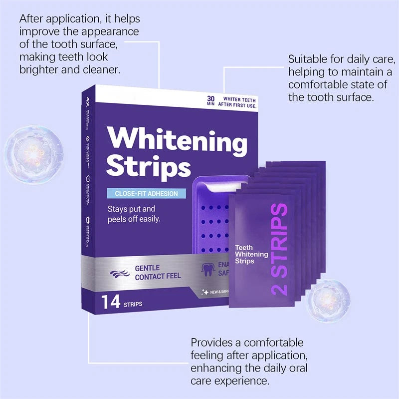 Teeth Whitening Strips for Sensitive Teeth – 14 Strips